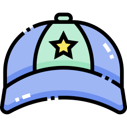 Gorra de béisbol icono