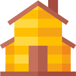 Casa de madera icono