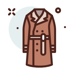 Пальто-тренч иконка