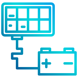 Solar cell icon