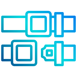 cintura di sicurezza icona
