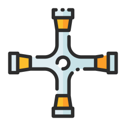 Cross wrench icon