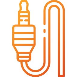 Conector de audio icono