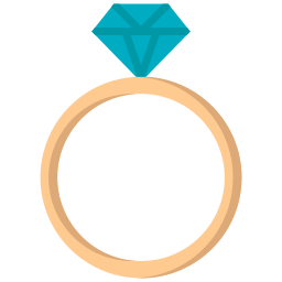 Anel de diamante Ícone