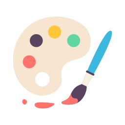 verf palet icoon
