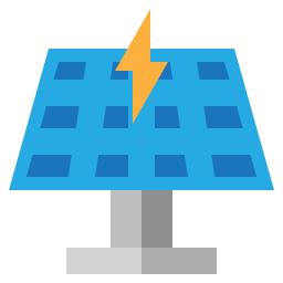 Solar panel icon