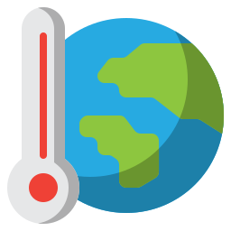 opwarming van de aarde icoon