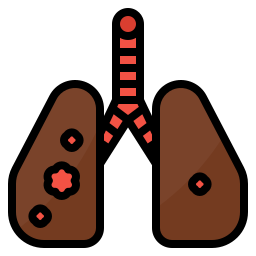 cancer du poumon Icône