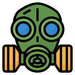 Máscara antigás icono