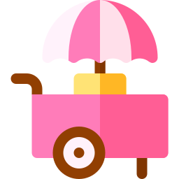 carrito de helados icono