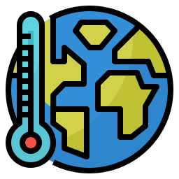 réchauffement climatique Icône