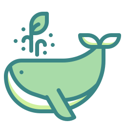 Blue whale icon