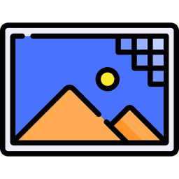 Raster graphics icon