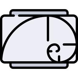 Sección aurea icono