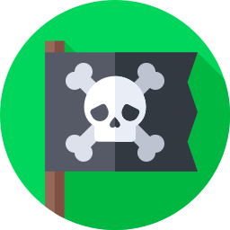 Bandera pirata icono