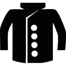 manteau avec boutons Icône