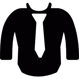 Shirt with tie icon