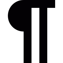 símbolo de pilcrow icono