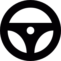volante de coche icono