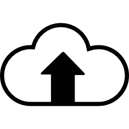 upload bestanden naar de cloud icoon