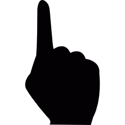 finger zeigt nach oben icon