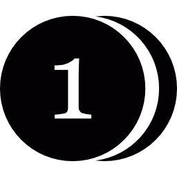 数字の「1」のステッカー icon