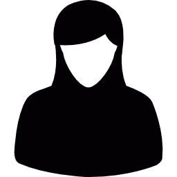 vrouwelijke avatar icoon