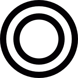 círculos concéntricos icono