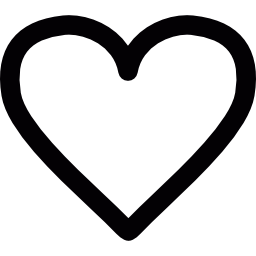 corazón blanco icono