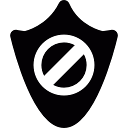 Restriction shield icon