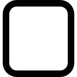 Square with round corners icon