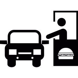 Drive through icon