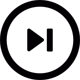 Skip circular button icon