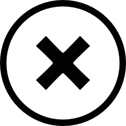 キャンセルボタン icon