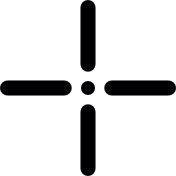 objetivo en forma de cruz icono