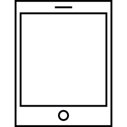 dispositivo tablet de tela grande Ícone