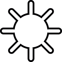 Sun symbol icon
