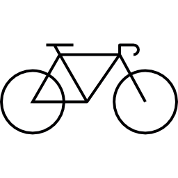 bicicletta da competizione icona