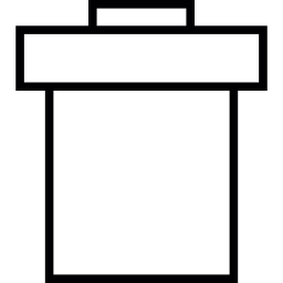 大きな蓋付きゴミ箱 icon