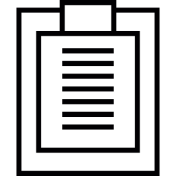 Clipboard with text file icon