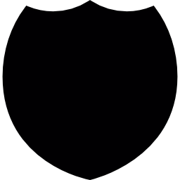 zwart kenteken icoon
