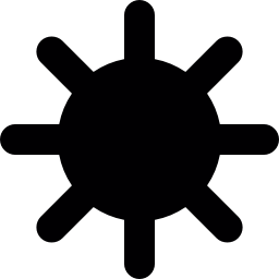 sol, símbolo de la interfaz ios 7 icono