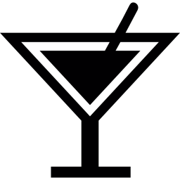 cocktail con agitatore icona