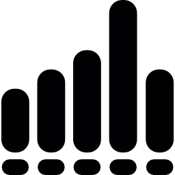 Sound wave bars icon