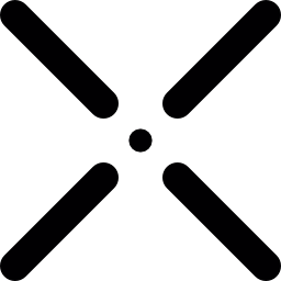 cruz de orientación icono