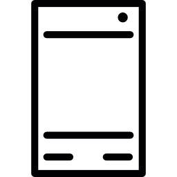 Rectangle cellphone icon