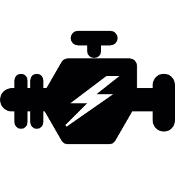 Engine with Lighting Bolt icon