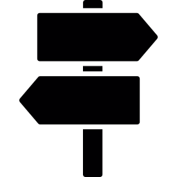 Signs for orientation icon