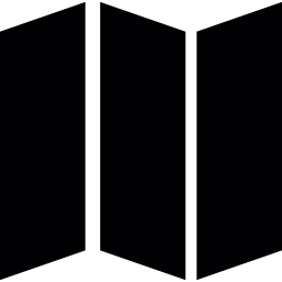triple folded paper icon