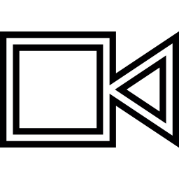 geometryczna kamera wideo ikona